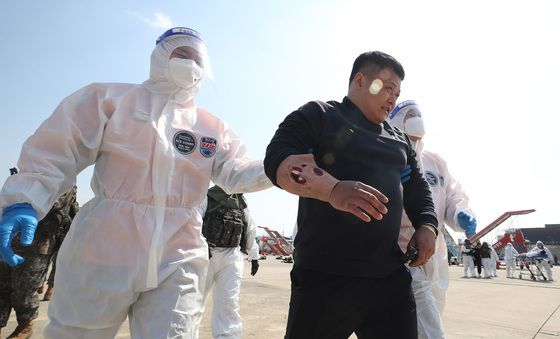 부상자 후송 신속히