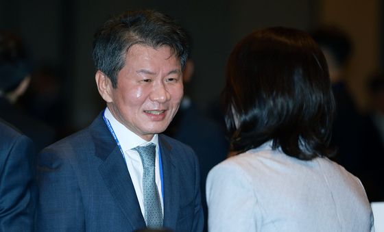 대한체육회장 취임식 참석한 정몽규 회장