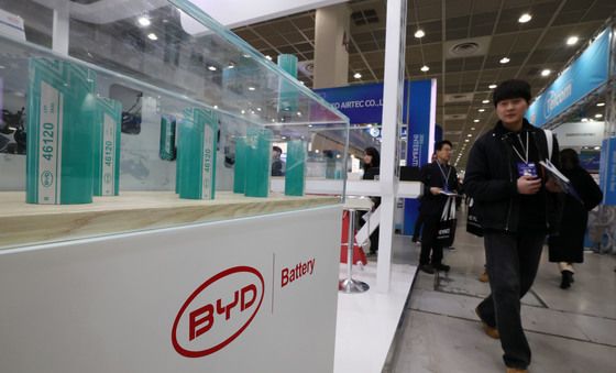 인터배터리 2025 참석한 BYD