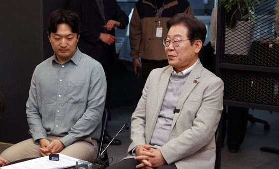 이재명 예비후보, 퓨리오AI 임직원들과 간담회