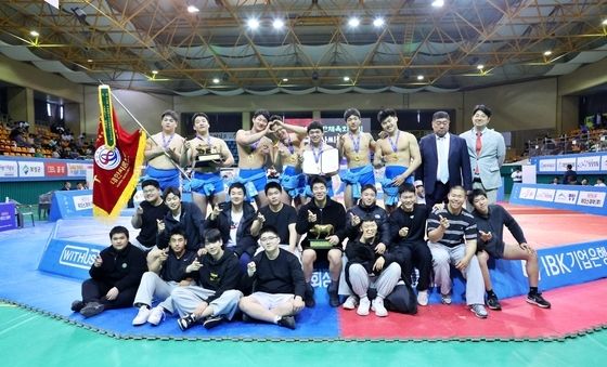 송곡고, '제3회 대한체육회장기전국장사씨름대회' 고등부 단체전 우승