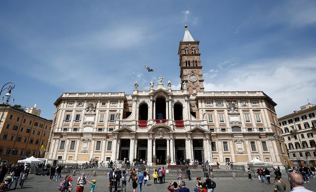 [포토] 교황이 안치될 산타 마리아 마조레 대성당