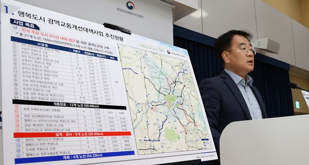 행복청, 광역교통개선대책 추진으로 세종 행정수도 지원