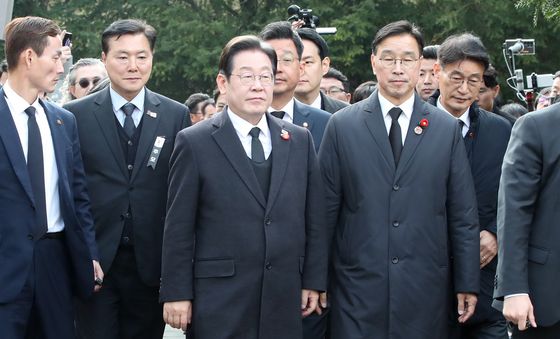 제주 4·3 추념식 참석한 이재명 대표