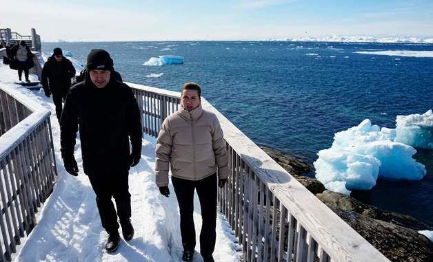 [포토] 그린란드 방문해 둘러 보는 프레데릭센 덴마크 총리