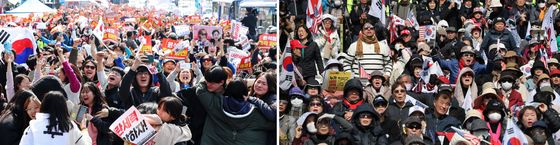 [탄핵인용]'尹 탄핵' 소식에 환호와 눈물