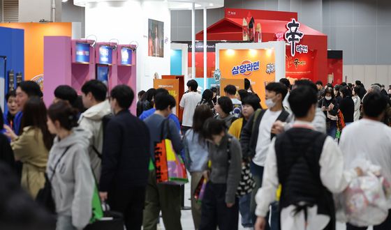 북적이는 라면박람회