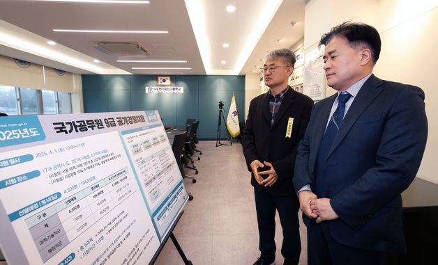 국가공무원 9급 시험 진행 상황 점검하는 박용수 차장