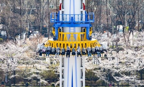 '기다렸던 봄' 롯데월드 어드벤처와 즐기는 벚꽃놀이