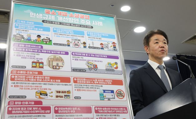 정부,  중소기업·소상공인 민생규제 개선방안 관련 브리핑