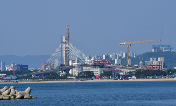 포항동빈대교 위용