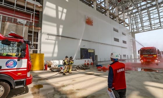 인천공항, 건설현장 화재사고 대비 합동대응훈련 실시