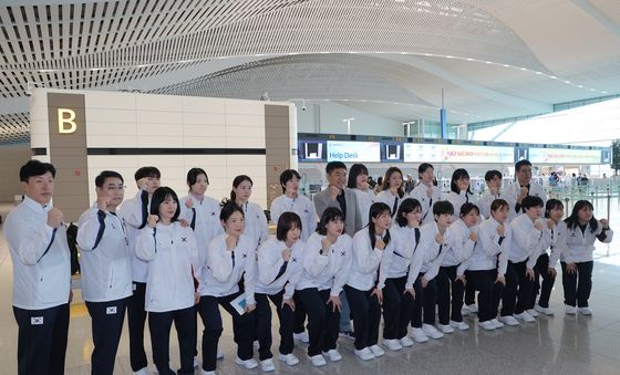 전지훈련 각오 다지는 여자핸드볼대표팀