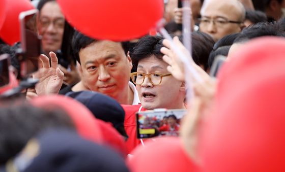 金 지지유세 나선 한동훈