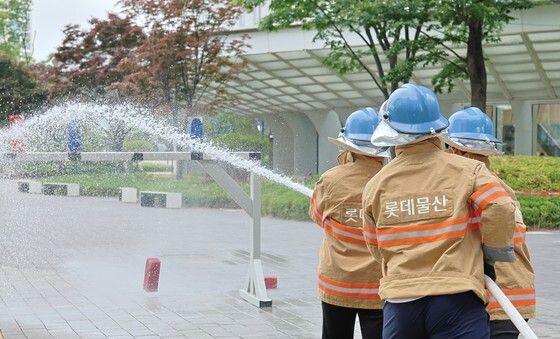 롯데물산 '2025 소방경진대회' 개최