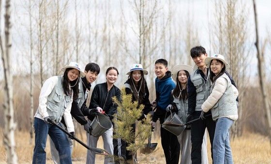 몽골 숲을 푸르게 푸르게