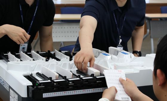 대구시선관위, 투표지 분류기 점검