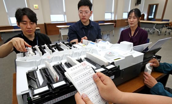 대구시선관위, 투표지 분류기 점검