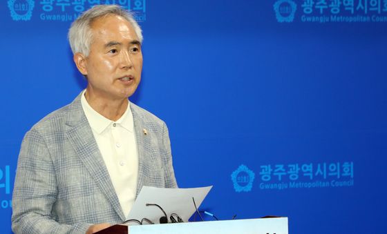 양부남 광주 총괄선대위원장의 기자회견