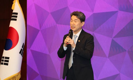 이산가족 초청행사 축사하는 이주호 권한대행