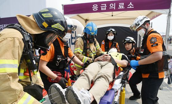 SRT 열차 추돌 가정 '안전한국훈련 전개'