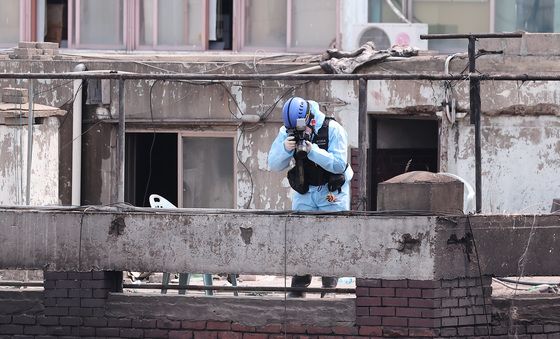 세운상가 재개발 예정지 합동감식