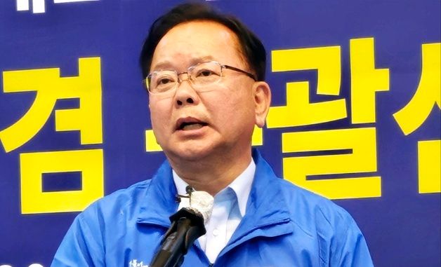 발언하는 김부겸 민주당 총괄선대위원장