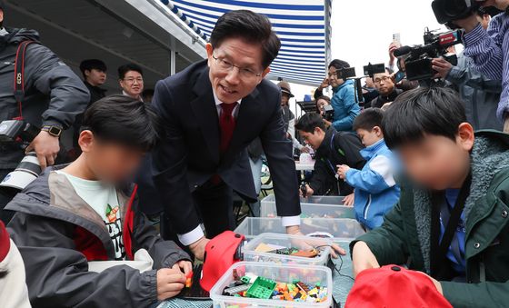 김문수 후보 '어린이들과 함께'