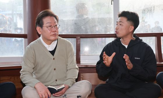 MZ 의장 의견 듣는 이재명 푸보