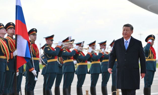 [포토] 러시아 도착한 시진핑 중국 국가주석