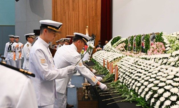 추락 해상초계기 순직장병 합동 영결식