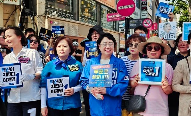 조국혁신당, 대구서 이재명 지지 호소