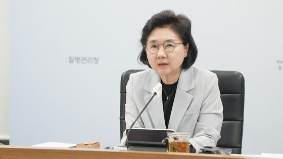 지영미 질병관리청장, 호흡기감염병 관계부처 합동대책반 회의 모두발언