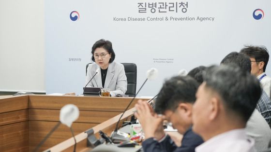 모두발언하는 지영미 질병관리청장