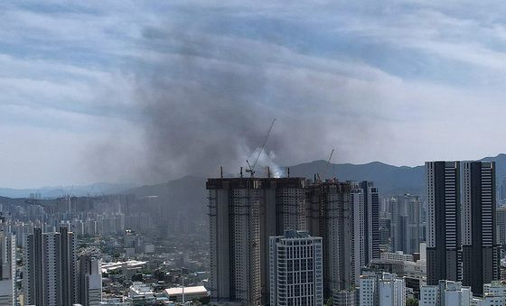 대구 북구 아파트 공사장 화재
