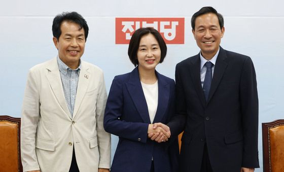 김재연 상임대표, 우상호 정무수석 접견