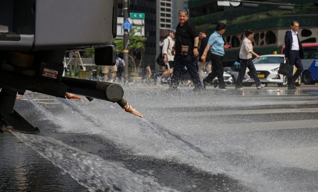 폭염대비 물청소