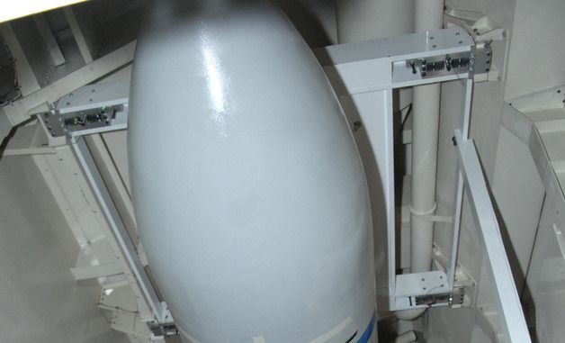 [포토] B-2 전략폭격기에 탑재되는 초대형 관통탄 모형