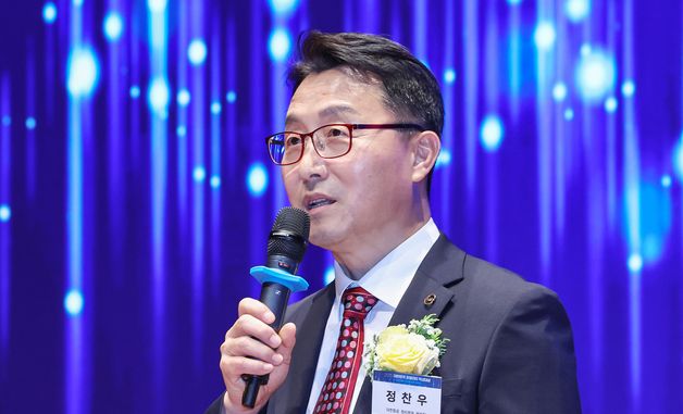 소감 밝히는 정찬우 대한항공 정비본부장