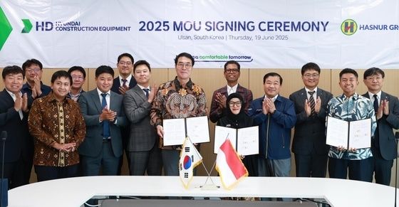 HD현대건설기계, 인도네시아 광산기업과 MOU 체결