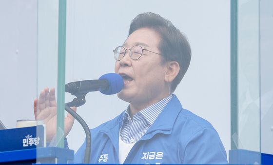 이재명 '방탄복·방탄유리 마지막 유세'