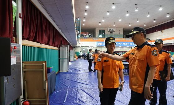 권혁민 서울소방재난본부장, 제21대 대통령선거 개표소 현장 안전점검