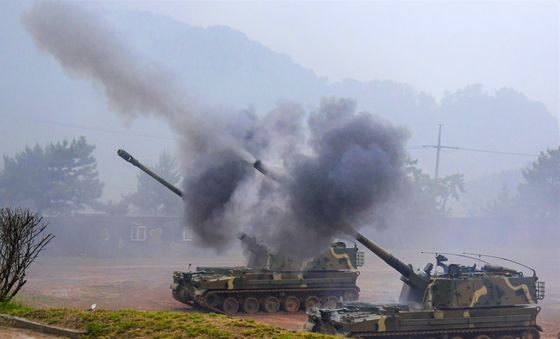 해병대 서북도서 해상 사격훈련