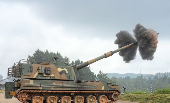 해병대 서북도서 해상 사격훈련…'K9 자주포 등 200여 발 사격'