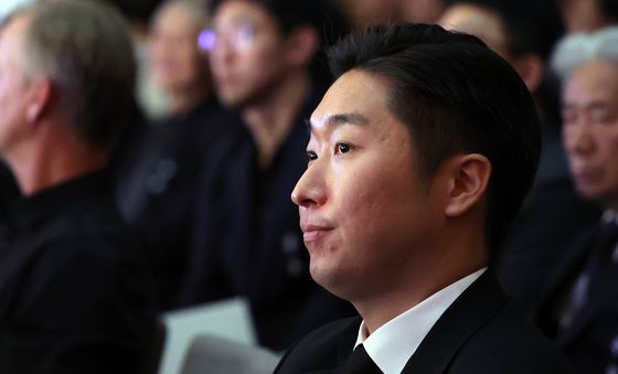 백범 김구 선생 추모식 찾은 '증손자' 김용만 의원