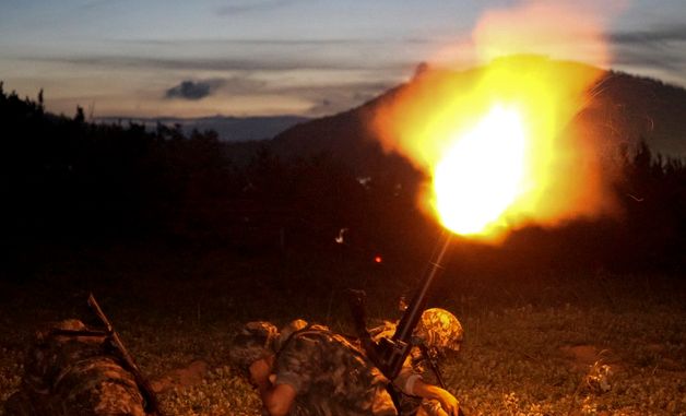 해병대 야간 해상 사격