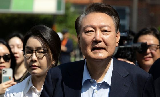 윤석열 전 대통령 부부, 대선 투표 참여