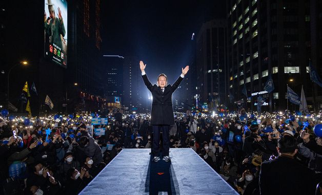 [이재명 당선 확실]이재명 20대 대선 선거 운동 마무리