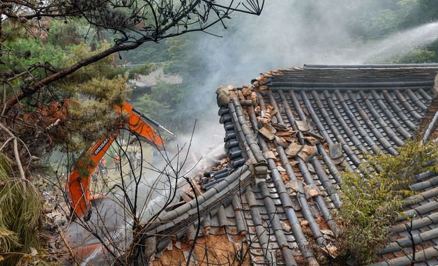 화재 발생한 조선시대 별장 성북동 별서