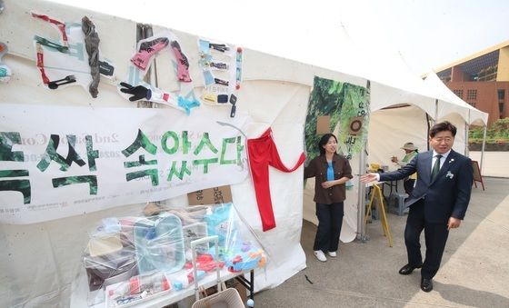 환경 축제장 찾은 오영훈 제주지사